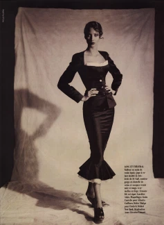 Christy Turlington wearing Azzedine Alaia photographed by Paolo Roversi