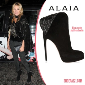 Alaia boots worn by Kate Moss